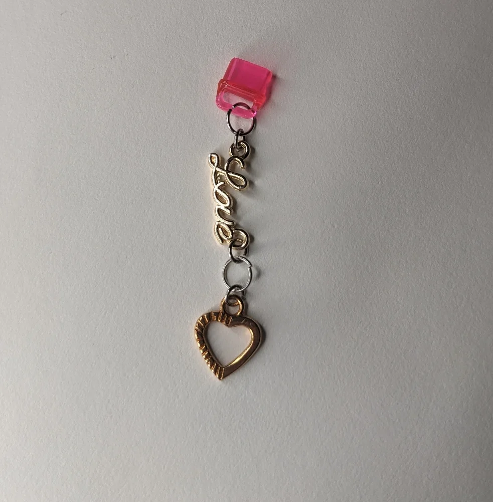 Dust Plug Charm Kindle and charging port USB-C USBc Cute heart and 